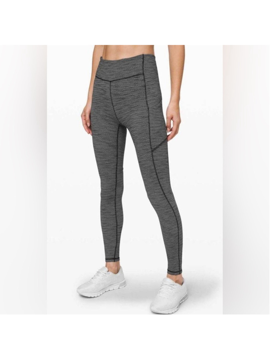 lululemon athletica Pants - Lululemon Women's Speed Up Full-On Luxtreme Leggings Heathered Black Size 8
